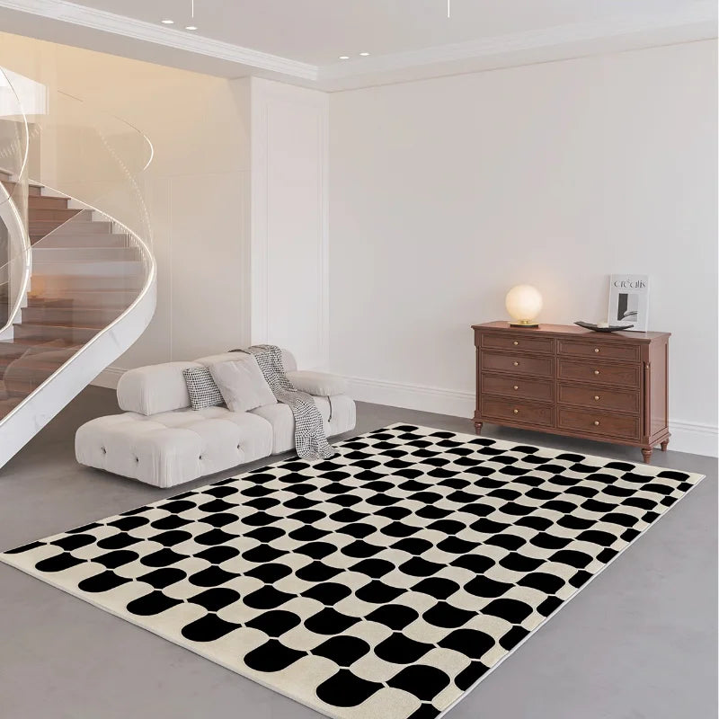 Carpet for Living Room Fashion Light Luxury Home Decoration Coffee Tables Plush Mat Large Area Bedroom Fluffy Rug ковер Tapis